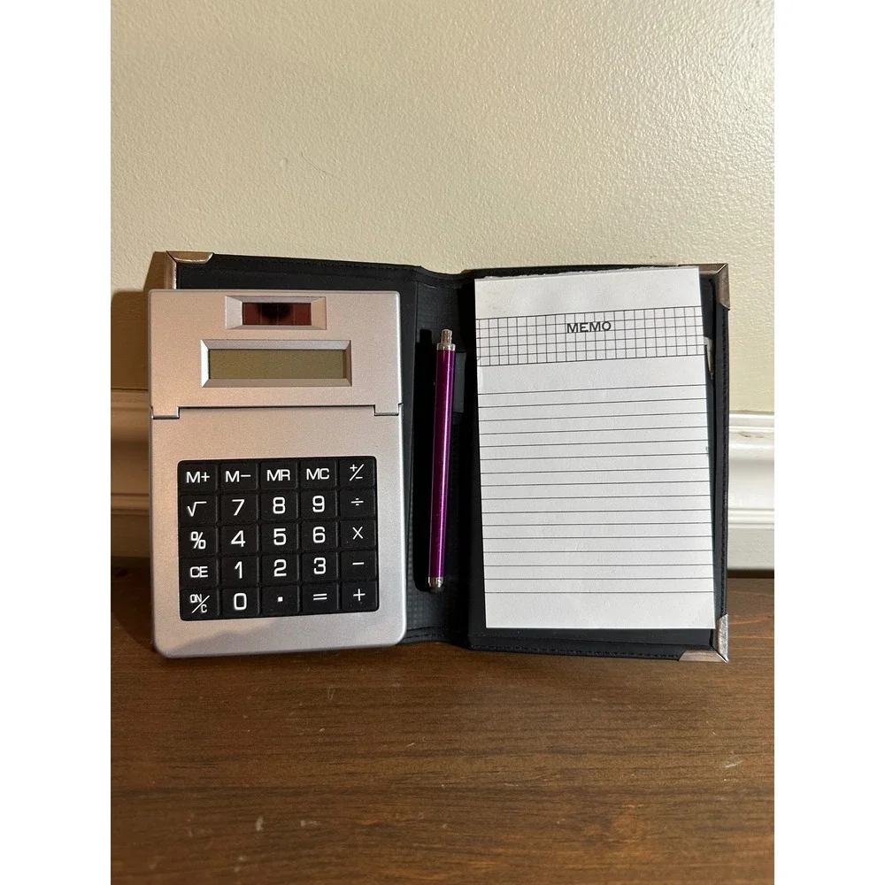 Milton Hershey School Pocket Portfolio Organizer with Calculator and Memo Pad